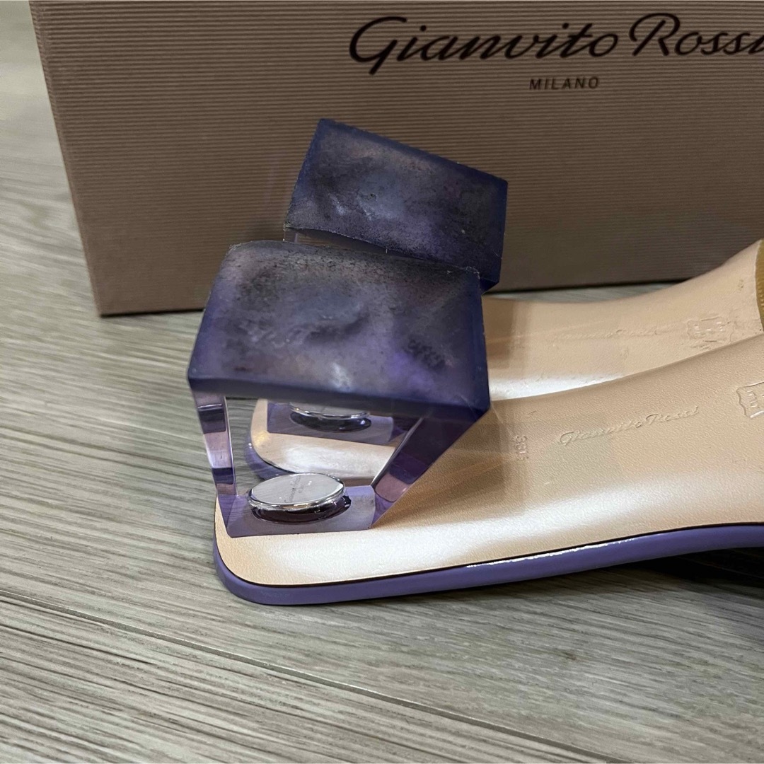 Gianvito Rossi(ジャンヴィットロッシ)のGianvito Rossi pvc サンダル　クリアヒール　38 1/2 レディースの靴/シューズ(サンダル)の商品写真