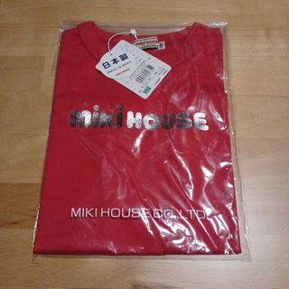 ミキハウス MIKI HOUSE 半袖 ロゴ Tシャツ 赤 レッド 日本製