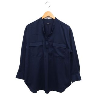 ユナイテッドアローズグリーンレーベルリラクシング(UNITED ARROWS green label relaxing)のグリーンレーベルリラクシング ユナイテッドアローズ オープンネック シャツ 紺(シャツ/ブラウス(長袖/七分))