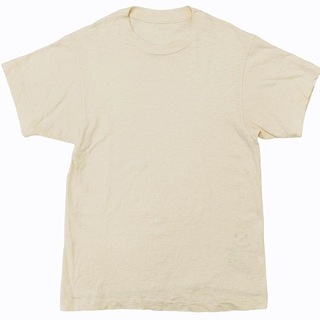 フォーティーファイブアールピーエム(45rpm)の45R 45rpm Tシャツ カットソー 無地 白 アイボリー系 約S 0516(Tシャツ(半袖/袖なし))
