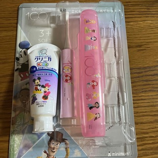 ディズニー(Disney)の子供用電動歯ブラシ、歯磨き粉セット(日用品/生活雑貨)