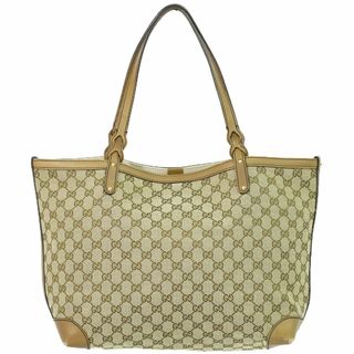 グッチ(Gucci)の本物 グッチ GUCCI GGキャンバス ショルダーバッグ トートバッグ ベージュ ブラウン バッグ 中古(ショルダーバッグ)