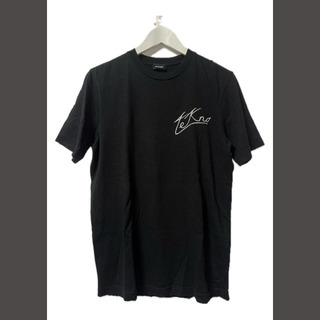 ディーゼル(DIESEL)のディーゼル DIESEL 半袖 刺繍 Tシャツ カットソー XS ブラック(Tシャツ/カットソー(半袖/袖なし))