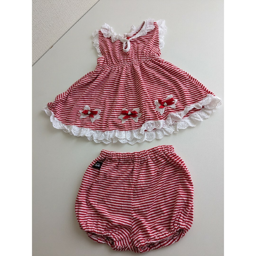 女の子　ワンピース　パンツ　セット　　90 キッズ/ベビー/マタニティのキッズ服女の子用(90cm~)(ワンピース)の商品写真