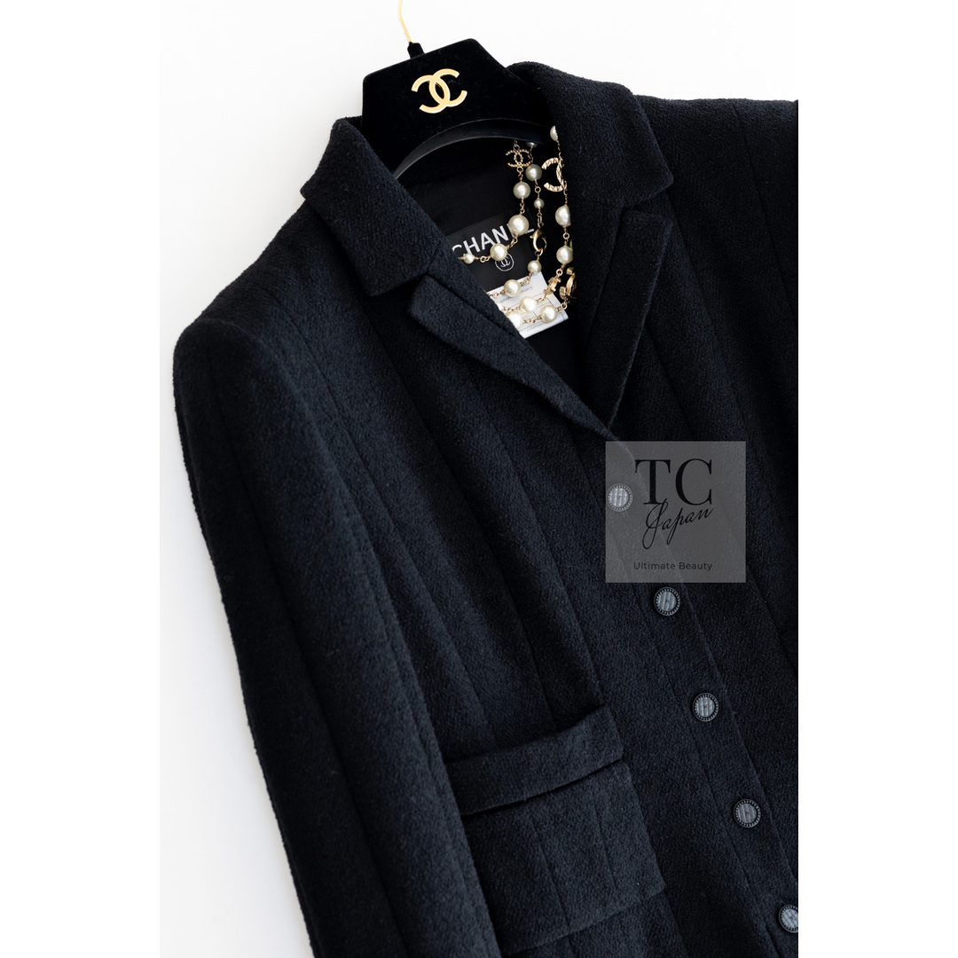 CHANEL - シャネル ジャケット CHANEL ブラック ココ ボタン CHANEL - シャネル ジャケット CHANEL ブラック ココ ボタン
