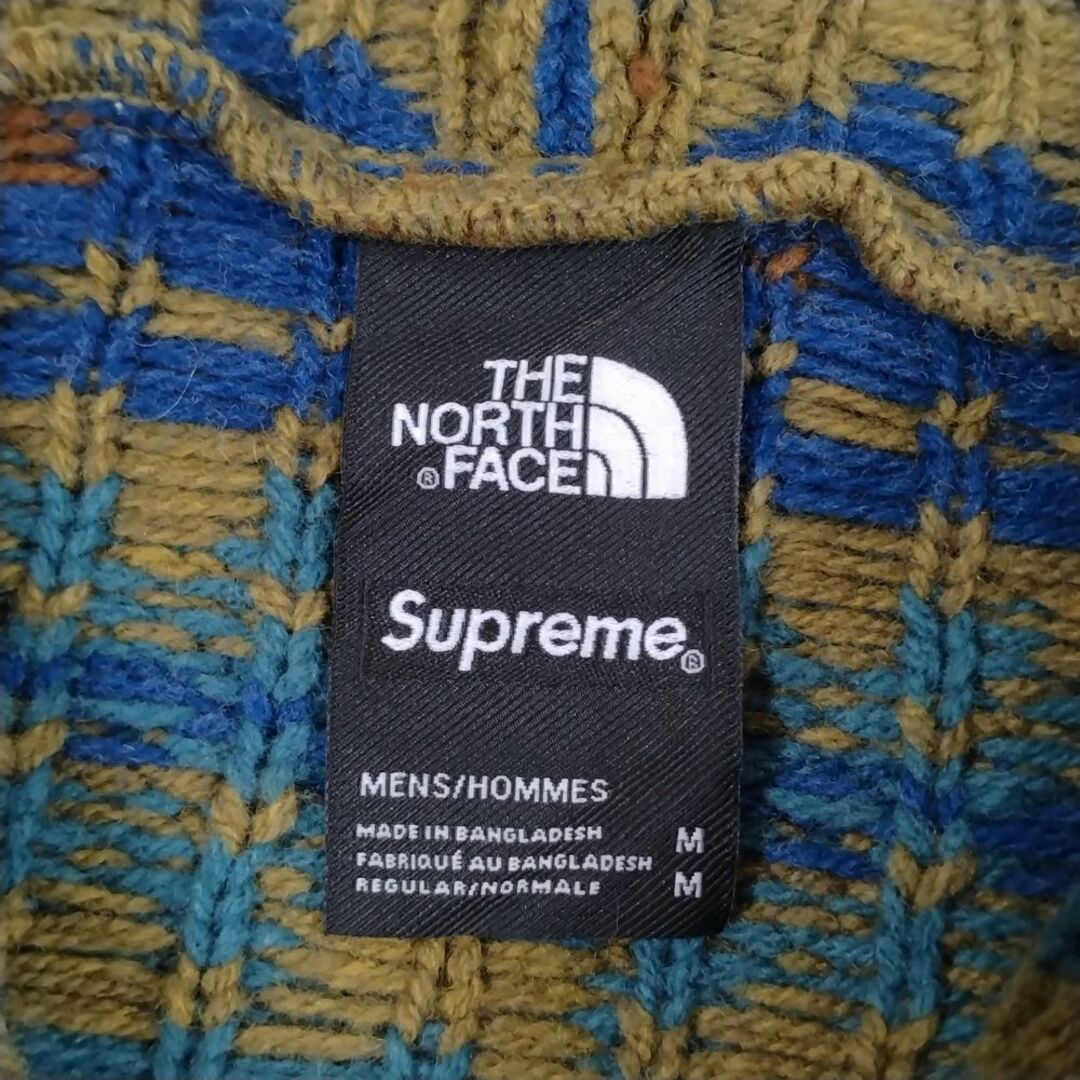 Supreme(シュプリーム)のSUPREME シュプリーム ×The North Face 22AW NT52212I Zip Up Hooded Sweater ジップ ニット セーター マルチ サイズM 正規品 / 34343 メンズのトップス(ニット/セーター)の商品写真