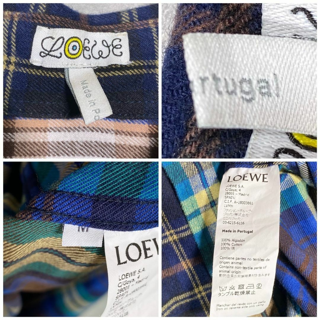 LOEWE - 『LOEWE』ロエベ (M) クレイジーパターンチェック柄 LOEWE - 『LOEWE』ロエベ (M) クレイジーパターンチェック柄