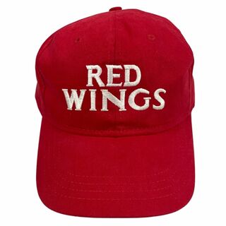 REDWING - RED WING レッドウィング 90s 刺繍 ロゴ キャップ レッド サイズフリー 正規品 / B5424