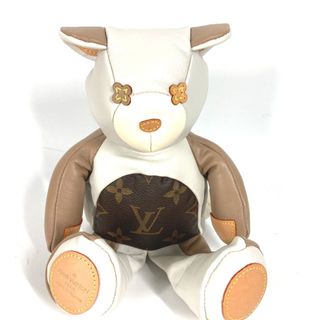 ルイヴィトン(LOUIS VUITTON)のルイヴィトン LOUIS VUITTON ドゥドゥルイ GI0142 モノグラム 人形 テディベア クマ 熊 ぬいぐるみ レザー ブラウン(ぬいぐるみ)