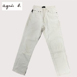 アニエスベー(agnes b.)の【最終値下】アニエスベー　ジーンズ　レディース　ホワイト　サイズ　27  美品(その他)