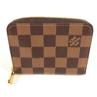 LOUIS VUITTON - ルイヴィトン LOUIS VUITTON ジッピーコインパース N60213 ダミエ 財布 小銭入れ ラウンドファスナー コインケース ダミエキャンバス ローズバレリーヌ ブラウン