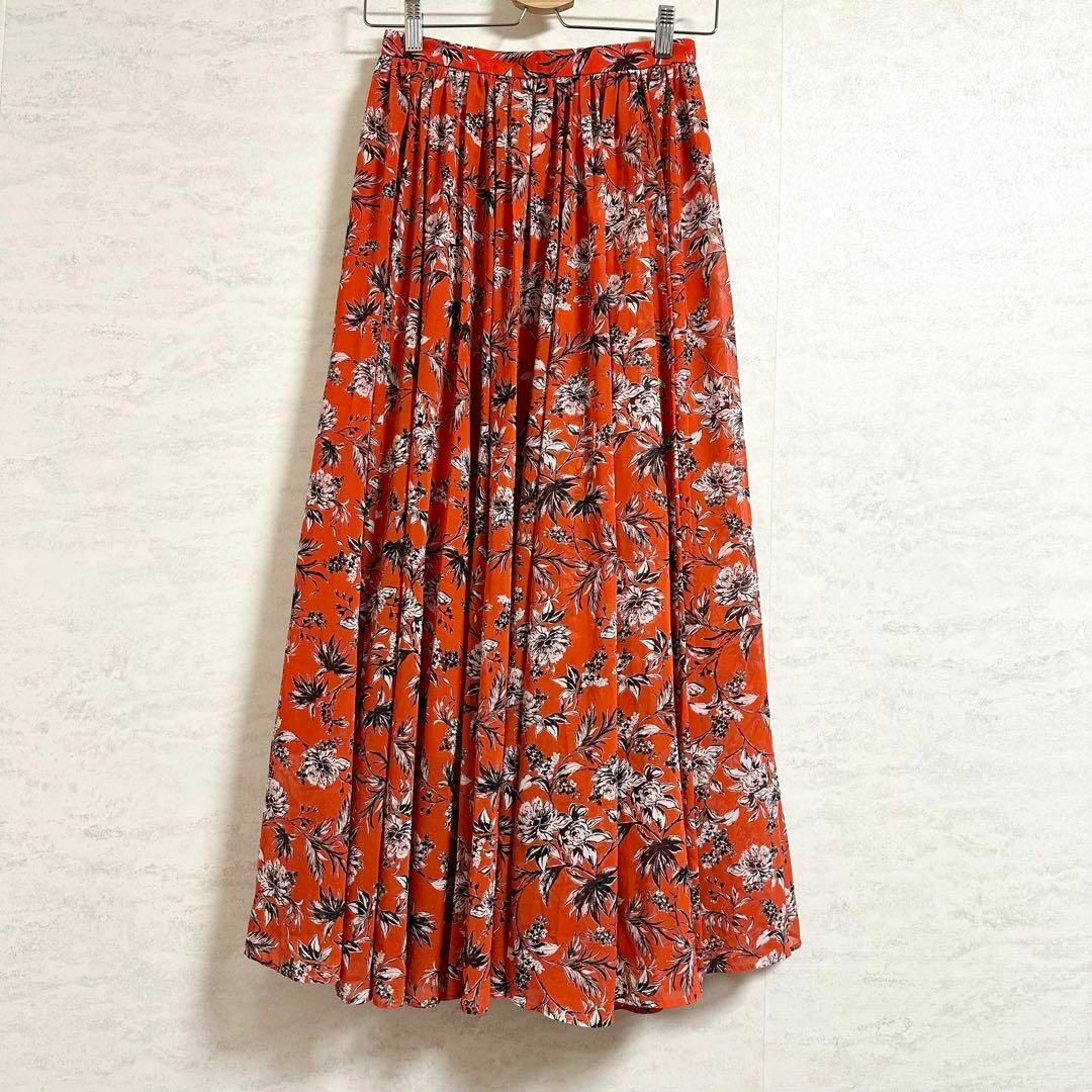 UNITED ARROWS(ユナイテッドアローズ)のユナイテッドアローズ/トロピカルフラワーマキシスカート/花柄/36/¥23100 レディースのスカート(ロングスカート)の商品写真
