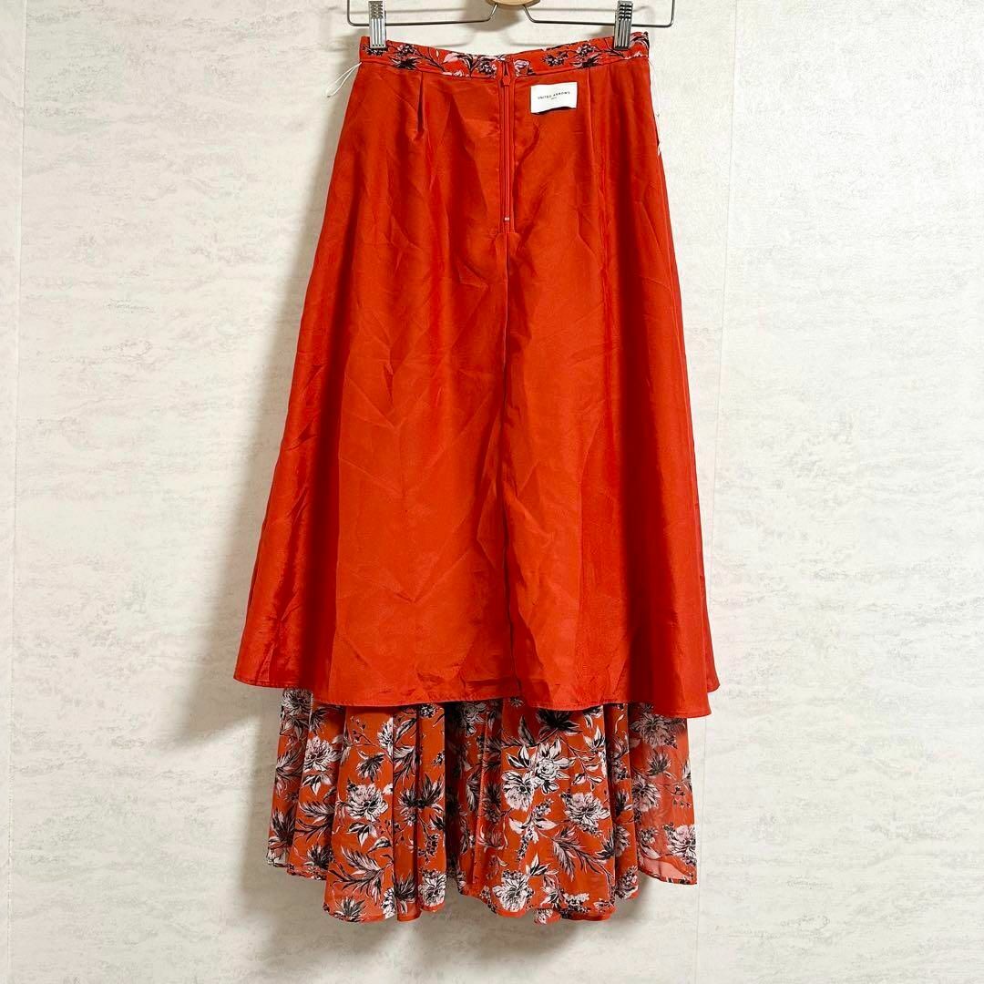 UNITED ARROWS(ユナイテッドアローズ)のユナイテッドアローズ/トロピカルフラワーマキシスカート/花柄/36/¥23100 レディースのスカート(ロングスカート)の商品写真