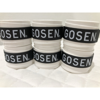 【限定価格】GOSEN グリップテープ 6個 白★迅速発送 ゴーセン マイバチ