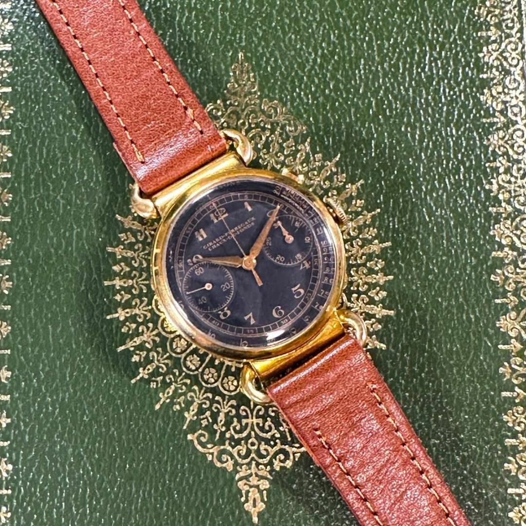 GIRARD-PERREGAUX(ジラールペルゴ)のジラールぺルゴ パルジュー22搭載 クロノグラフ アンティーク 腕時計 918 メンズの時計(腕時計(アナログ))の商品写真