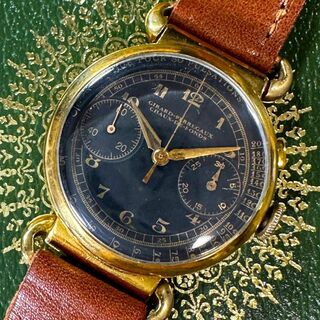 ジラールペルゴ(GIRARD-PERREGAUX)のジラールぺルゴ パルジュー22搭載 クロノグラフ アンティーク 腕時計 918(腕時計(アナログ))