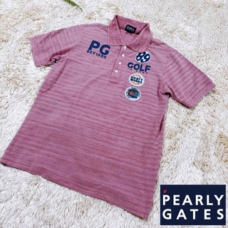 PEARLY GATES - 【美品】パーリーゲイツ　ゴルフ　シャツ　Lサイズ　ワッペン