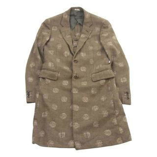 コムデギャルソンオムプリュス(COMME des GARCONS HOMME PLUS)のCOMME des GARCONS HOMME PLUS コムデギャルソンオムプリュス ジャケット 10AW PF-J031 プロテクター期 プロテクター ベスト レイヤード ロング ジャケット コート ブラウン系 XS【中古】(その他)