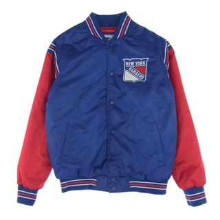 スターター STARTER  スタジャン NHL NEW YORK RANGERS ナイロン スタジアム ジャンパー  ブルー系【中古】(その他)