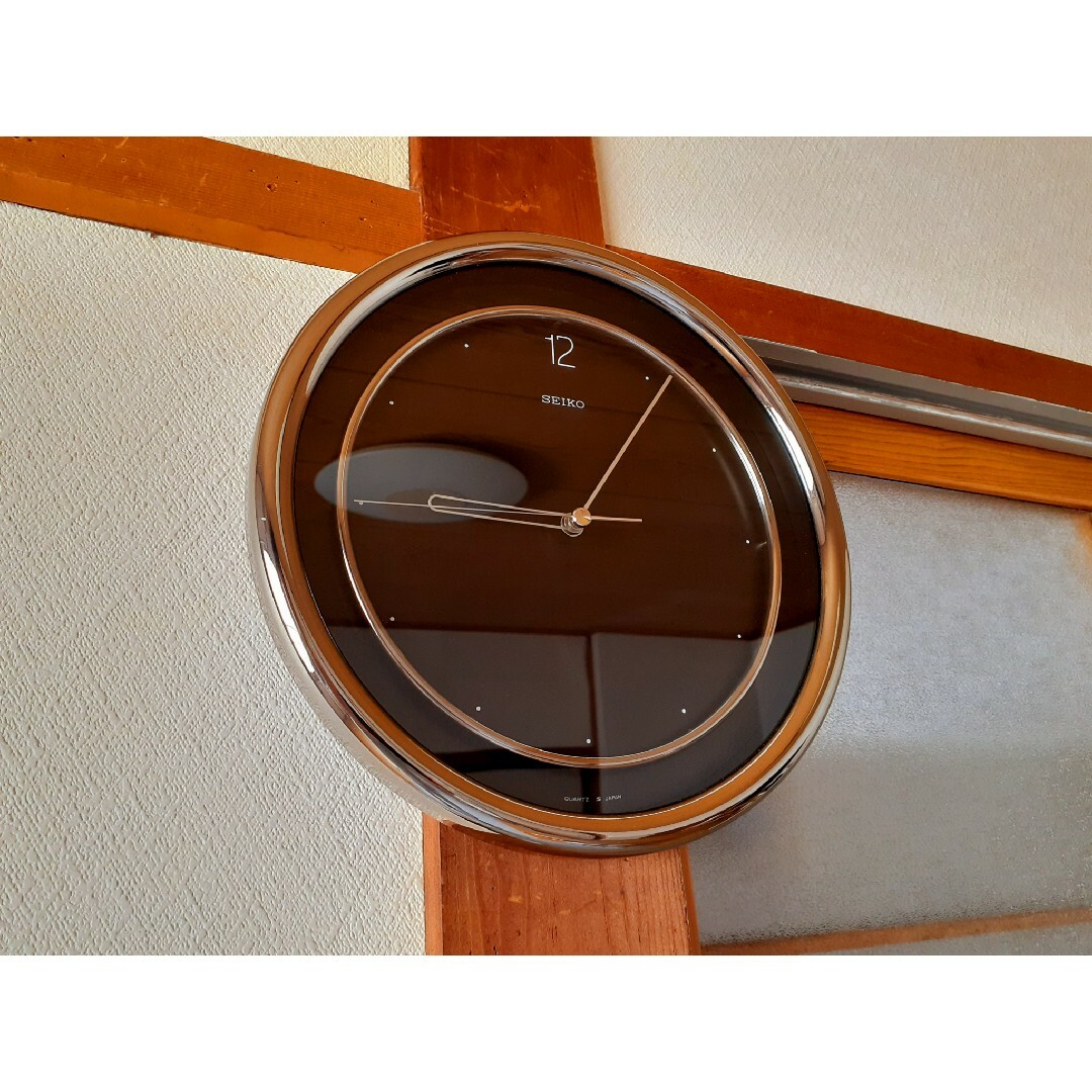 SEIKO(セイコー)の80's　SEIKO　掛け時計　ポストモダン　ビンテージ　レトロ　元箱付き インテリア/住まい/日用品のインテリア小物(掛時計/柱時計)の商品写真