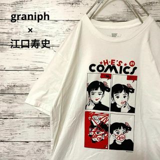 Design Tshirts Store graniph - graniph × 江口寿史 コラボTシャツ 白 L 人気 入手困難