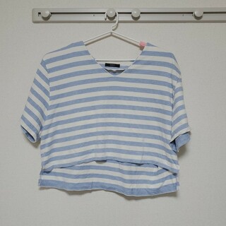 AZUL by moussy　ボーダーカットソー
