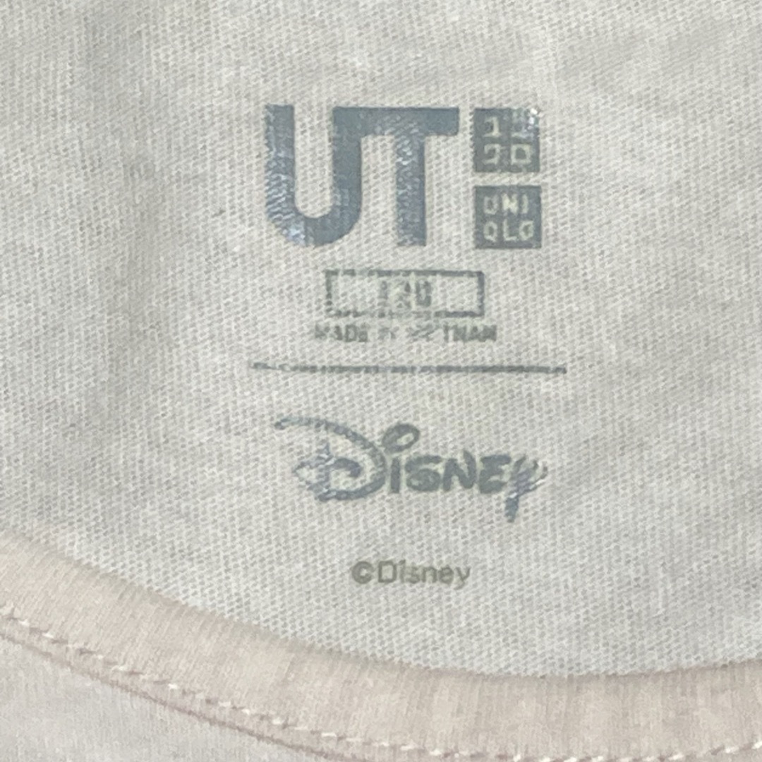 UNIQLO(ユニクロ)の【UNIQLO他】ラッフルスリーブTシャツ 120サイズ 2点セット キッズ/ベビー/マタニティのキッズ服女の子用(90cm~)(Tシャツ/カットソー)の商品写真