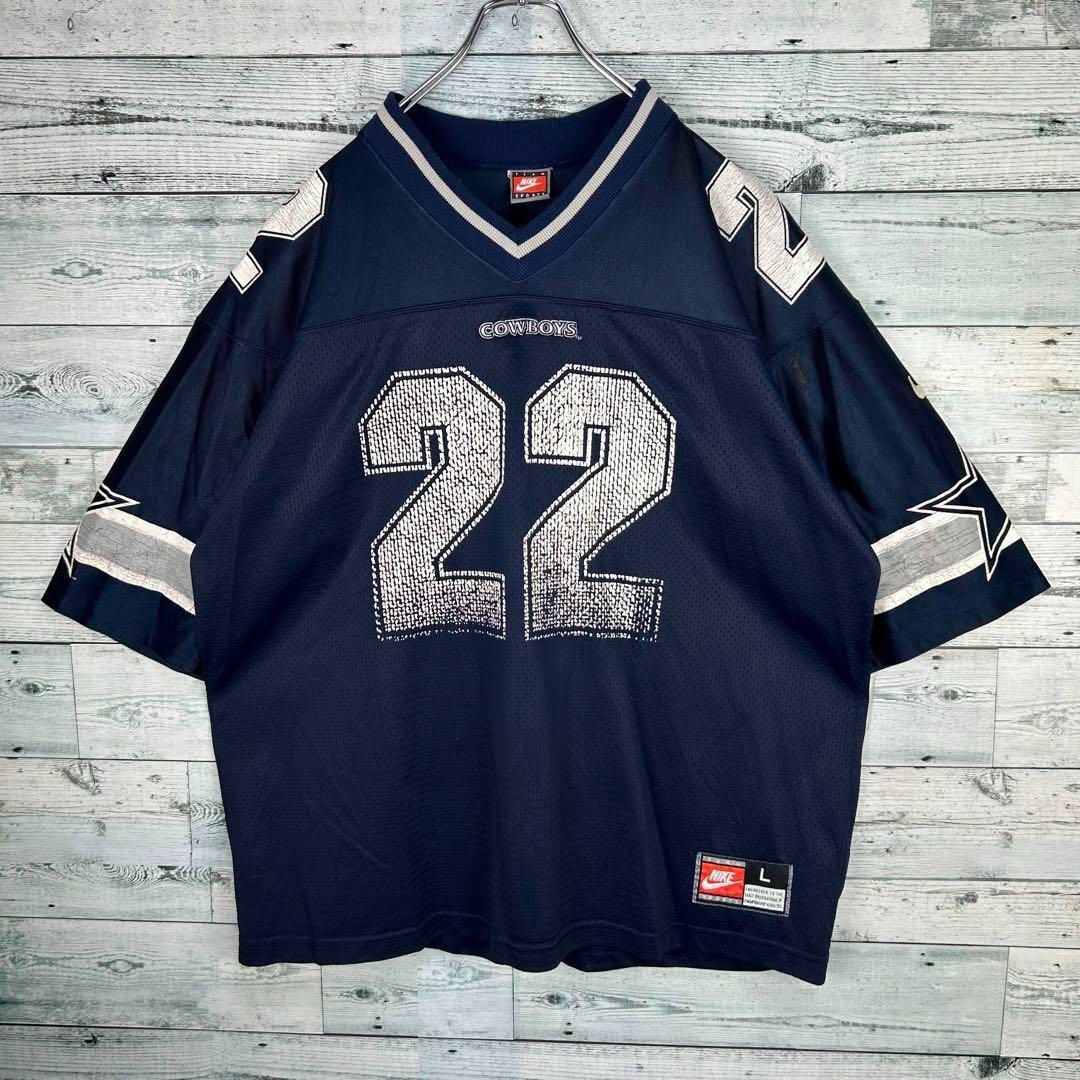 NIKE(ナイキ)のナイキ NFL プリントチームロゴ カウボーイズ アメフトゲームシャツ L メンズのトップス(Tシャツ/カットソー(半袖/袖なし))の商品写真