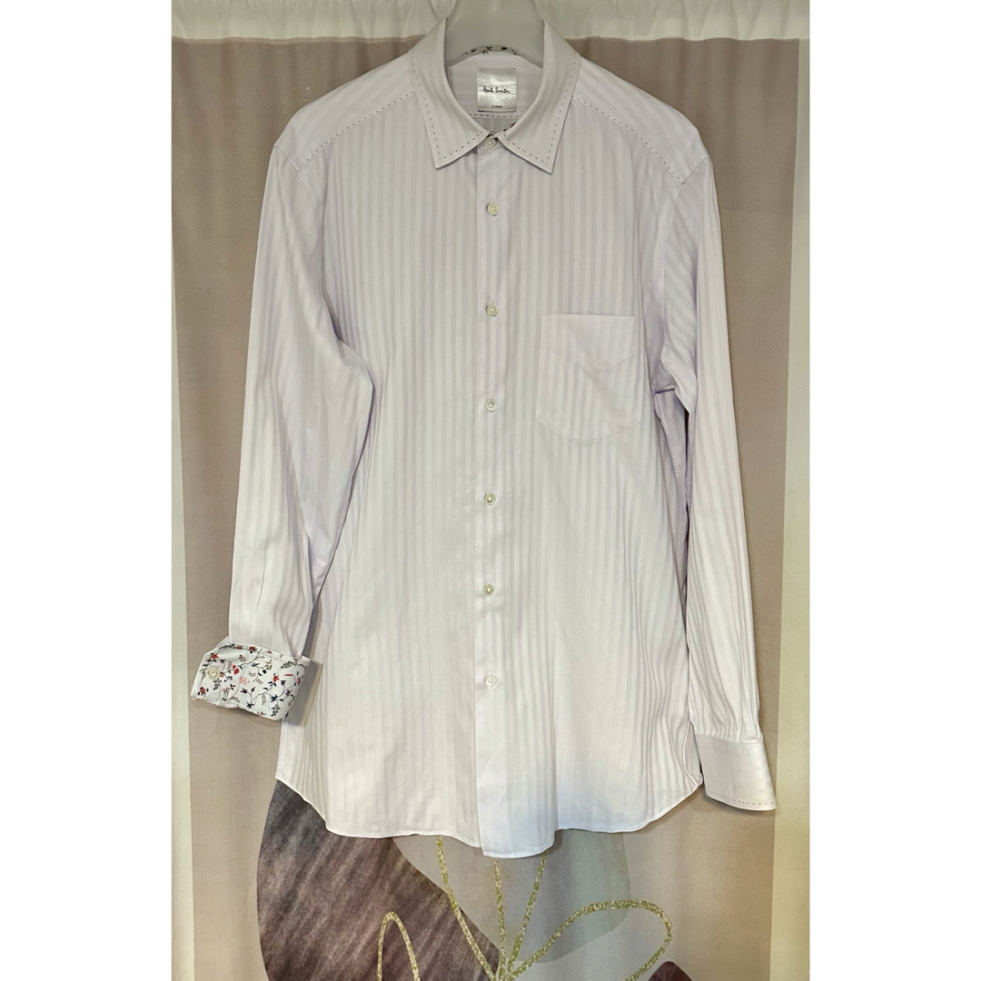 Paul Smith(ポールスミス)のポールスミス コントラスト ステッチ ドビー  ストライプ ドレスシャツ メンズのトップス(シャツ)の商品写真