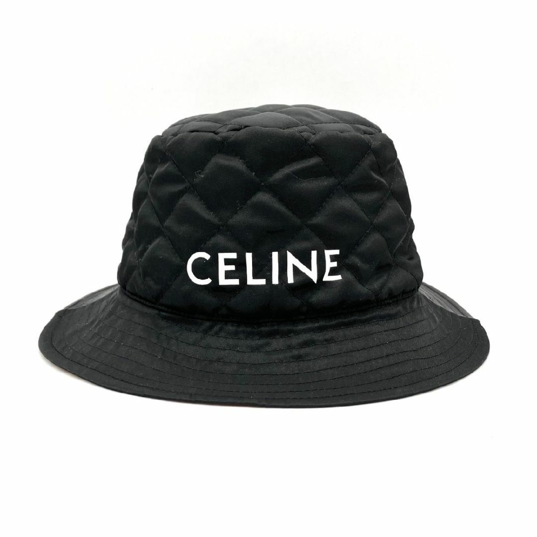 celine(セリーヌ)のセリーヌ CELINE バケットハット 黒 Mサイズ 帽子 ナイロン レディースの帽子(ハット)の商品写真