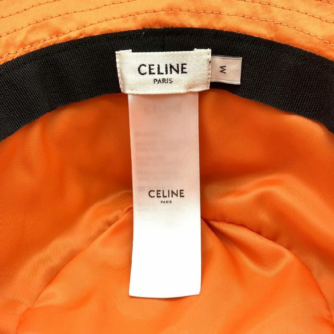 celine(セリーヌ)のセリーヌ CELINE バケットハット 黒 Mサイズ 帽子 ナイロン レディースの帽子(ハット)の商品写真