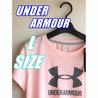 アンダーアーマー(UNDER ARMOUR)のL アンダーアーマー tシャツ 半袖 アンダーアーマーレディース ピンク 子供服(Tシャツ(半袖/袖なし))