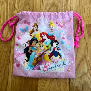 Disney - ディズニープリンセス　コップ袋　巾着　ピンク