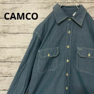 camco - CAMCO シャンブレーシャツ シンプル アメカジ 古着 お洒落 Mサイズ