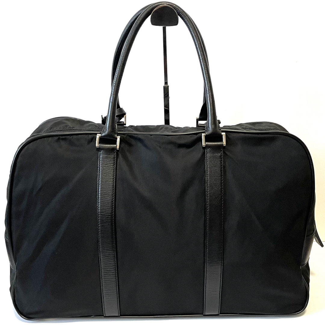 【極美品】PRADA プラダ ボストンバッグ ナイロン×サフィアーノレザー 黒 【極美品】PRADA プラダ ボストンバッグ ナイロン×サフィアーノレザー 黒