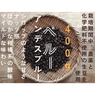 ペルー　アンデスブルー　自家焙煎コーヒー豆　400g(コーヒー)