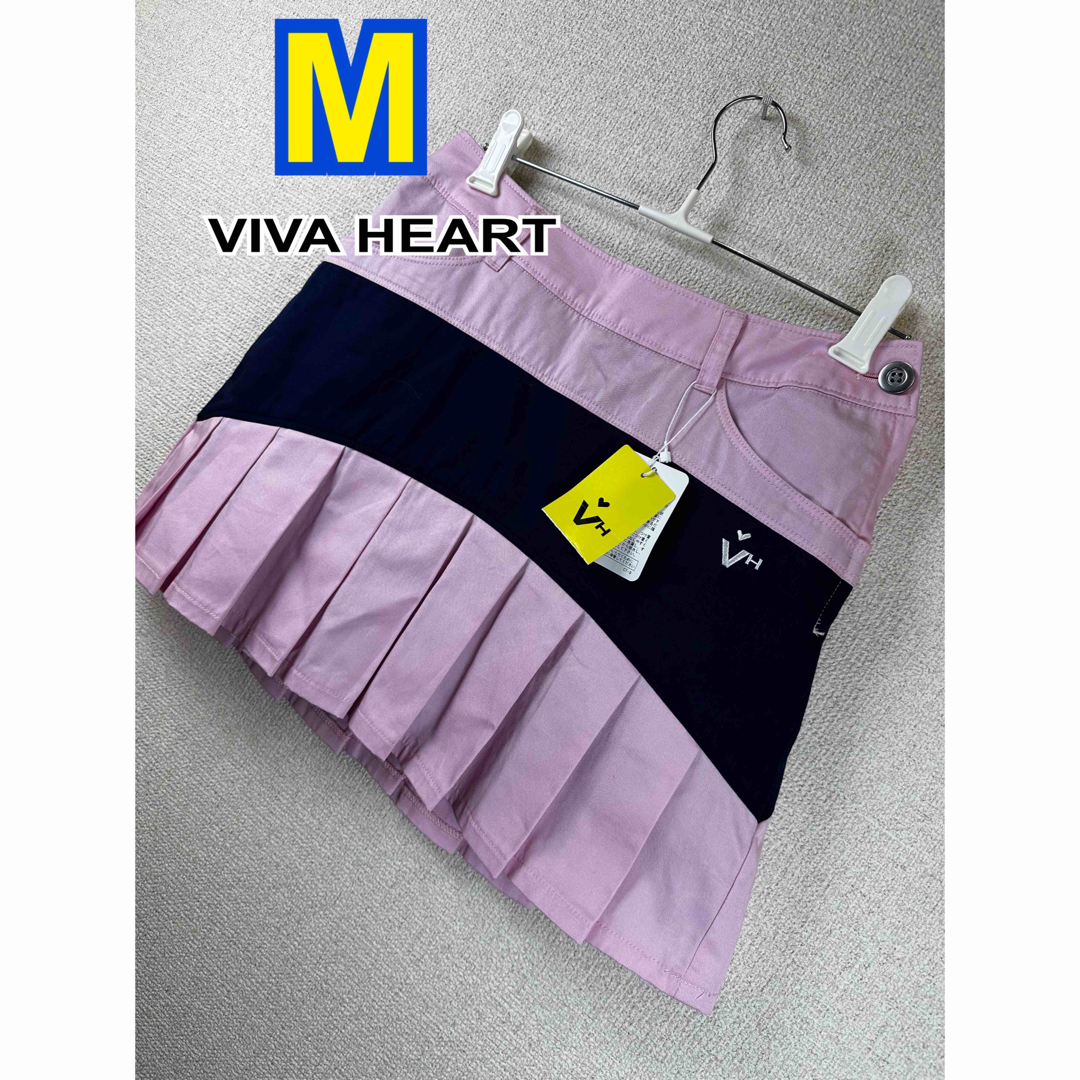 VIVA HEART(ビバハート)の【タグ付未使用】 VIV HEART スカート風ショートパンツ M スポーツ/アウトドアのゴルフ(ウエア)の商品写真