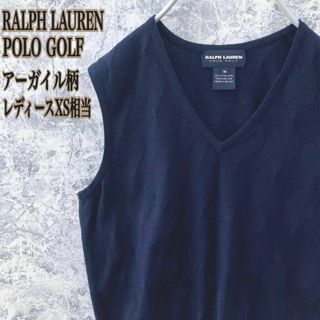 ポロラルフローレン(POLO RALPH LAUREN)のIS126【大人気】ポロゴルフラルフローレンアーガイル柄薄手Vネックジレベスト(ベスト/ジレ)