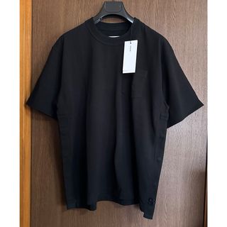 サカイ(sacai)の黒1新品 sacai サカイ メンズ S ロゴ パッチ Tシャツ ブラック(Tシャツ/カットソー(半袖/袖なし))