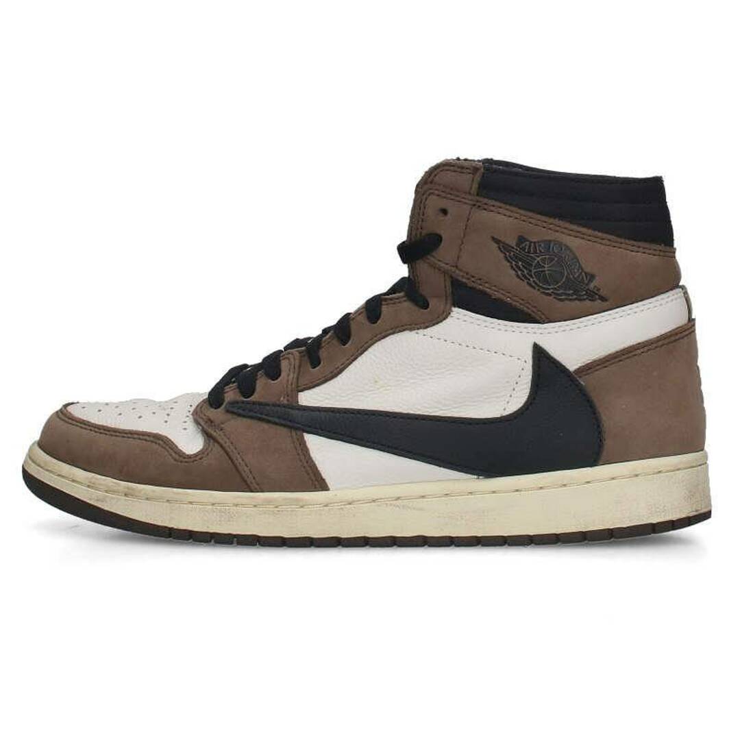 NIKE(ナイキ)のナイキ ×トラヴィススコット Travis Scott  AIR JORDAN 1 HIGH OG TS TRAVIS SCOTT CD4487-100 エアジョーダン1ハイオージースニーカー メンズ 28.5cm メンズの靴/シューズ(スニーカー)の商品写真