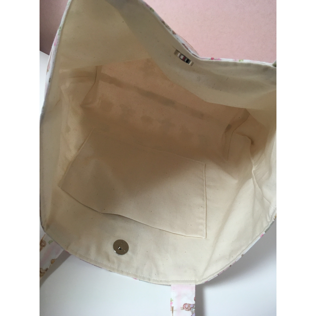 最新柄☆トート　ピンク ハンドメイドのファッション小物(バッグ)の商品写真