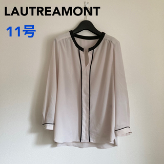 LAUTREAMONT - 【完売品】LAUTREAMONT ロートレアモン 配色パイピングブラウス 11号