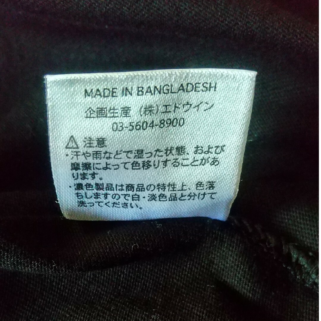 EDWIN(エドウィン)の新品未使用【EDWIN プリントTシャツ 】ブラック メンズのトップス(Tシャツ/カットソー(半袖/袖なし))の商品写真