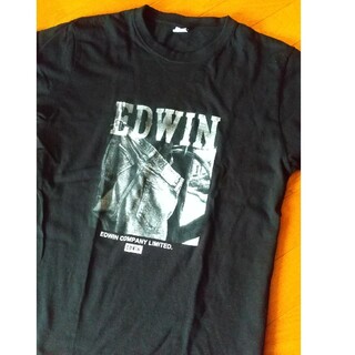 エドウィン(EDWIN)の新品未使用【EDWIN プリントTシャツ 】ブラック(Tシャツ/カットソー(半袖/袖なし))