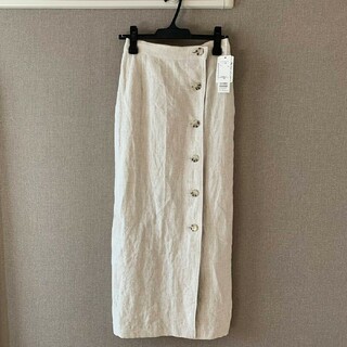 【未使用】DouDou ボタンタイトスカート