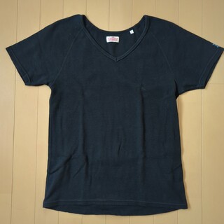 ハリウッドランチマーケット(HOLLYWOOD RANCH MARKET)のハリウッドランチマーケット　ストレッチフライス　Vネック　Tシャツ　表記3(Tシャツ/カットソー(半袖/袖なし))
