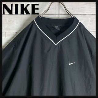 ナイキ(NIKE)の古着 90s ナイキ NIKE ナイロンプルオーバー 刺繍ロゴ(ナイロンジャケット)