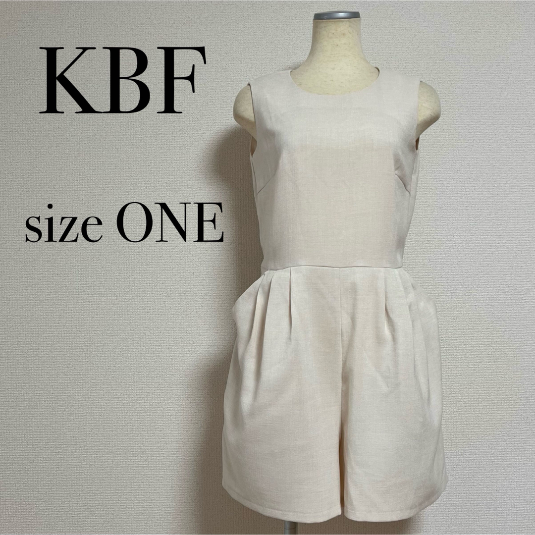 KBF(ケービーエフ)のKBF オールインワン ロンパース 体型カバー オーバーサイズ 美シルエット レディースのパンツ(オールインワン)の商品写真