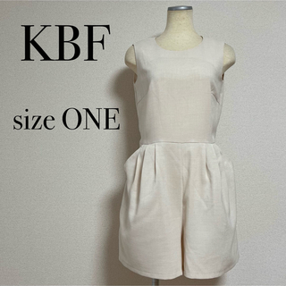 KBF - KBF オールインワン ロンパース 体型カバー オーバーサイズ 美シルエット