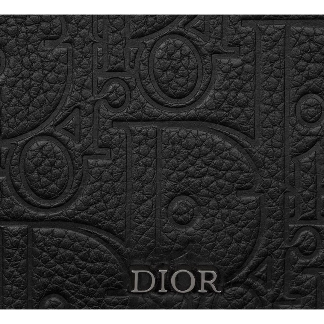Christian Dior(クリスチャンディオール)の新作 新品 ディオール ジップ カードホルダー カードケース メンズ ブラック メンズのファッション小物(名刺入れ/定期入れ)の商品写真